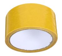 COOPHYA Ruban Adhésif Double Face Étanche à l'eau pour Moquette et Similicuir, Forte Adhérence, Rouleau de 1, Matériau en Tissu Jaune, pour Montage et Réparation