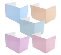 COOPHYA Séparateur de Bureau pour Étudiants à 3 Panneaux en Papier Macaron, 5 Pièces, Solution Multifonctionnelle pour Études, Travail et Activités en Salle de Classe