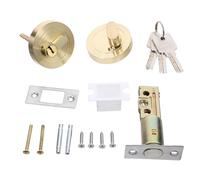 COOPHYA Serrure de Porte Intérieur en Alliage de Zinc Cylindre Simple, Verrou de Sécurité pour Porte D'entrée et Salle de Bain, Haute Protection Résidentielle