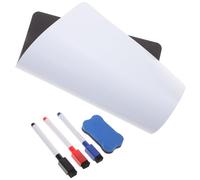 COOPHYA Tableau Magnétique pour Frigo A4 en Pet et Caoutchouc, Bloc-notes Blanc Effaçable à Sec, Outil de Message Aimanté Cuisine ou Bureau Couleur Aléatoire