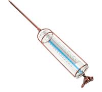 COOPHYA Tube en Verre Gradué pour Pluviomètre de Remplacement Extérieur | Mesure Précise, Usage Jardin et Jardinage, Finition Élégante, Fer et Verre
