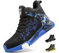 COOU Chaussures de Sécurité Hommes Femme Montante Basket de Sécurité Légère | Chaussures de Travail Embout Acier Protection, Antidérapantes, Confortable, Respirantes, Anti-Perforation en Kevlar