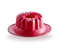coox Moule à Bundt avec poignées 24 x 10 cm, moule à pâtisserie antiadhésif en silicone de qualité supérieure pour gâteaux Bundt. Maintenant encore plus facile à cuire.