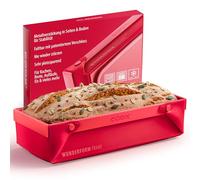 coox Wunderform Frame L en rouge : le premier moule à cake pliable en silicone pour des créations de pâtisserie illimitées - Parfait pour les gâteaux, le pain et les gratins