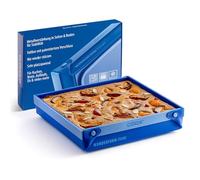 coox Wunderform Frame MQ en bleu : le premier moule à cake pliable en silicone pour des créations de pâtisserie illimitées - Parfait pour les gâteaux, le pain et les gratins