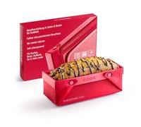 coox Wunderform Frame S en rouge, le premier moule à cake pliable en silicone pour des créations de pâtisserie illimitées - Parfait pour les gâteaux, le pain et les gratins