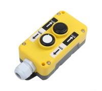 COP-2B/3B/4B Interrupteur de commande de grue, 2 A/5 A 250 V/500 V à suspendre pour palan de levage dans les bâtiments et entrepôts, ABS ignifuge, orange-jaune (COP-2B)