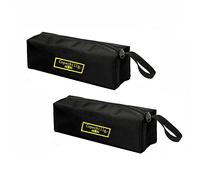 Copechilla sac a outil grandportable 2PCS 30X10X10CM,Matériau 1680D haute densité imperméable résistant à l'usure,avec sangle de suspension et zip,Noir