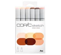 COPIC 21075666 Marqueurs COPIC pour croquis, lot de 6 « Portrait »