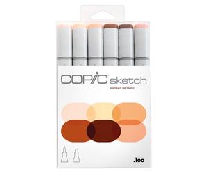 COPIC 21075666 Marqueurs COPIC pour croquis, lot de 6 « Portrait »