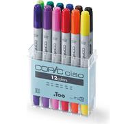 COPIC® 22075312 COPIC® Ciao Layoutmarker-Set farbsortiert 1,0 + 6,0 mm, 12 St.