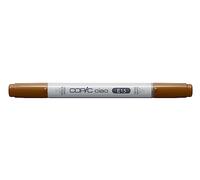 COPIC Ciao E15, Dark Suntan, Twin Marker avec une pointe de largeur moyenne et une pointe Brush