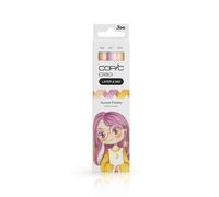 COPIC Ciao LAYER & MIX « Natural Palette », Set de marqueurs de 3 couleurs différentes, marqueur de mise en page avec une pointe de largeur moyenne et une pointe de brosse.