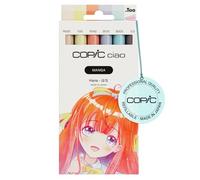 Copic Ciao MANGA Set Hana, set de marqueurs avec 5 nuances pastel douces, comprenant 1 Multiliner 0,3 mm en rose, Twin Marker avec une pointe moyenne et une pointe pinceau
