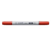 COPIC Ciao R14, Light Rouge, Twin Marker avec une pointe de largeur moyenne et une pointe Brush