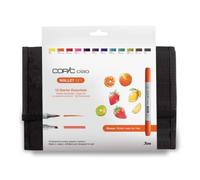 COPIC Ciao double face Pinceau & Ciseau 12pcs, Starter Set dans une trousse à crayons