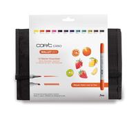 COPIC Ciao double face Pinceau & Ciseau 12pcs, Starter Set dans une trousse à crayons
