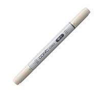 COPIC Ciao W-1, Warm Gray No. 1, Twin Marker avec une pointe moyenne et une pointe brosse