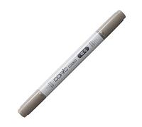 COPIC Ciao W-5, Warm Gray No. 5, Twin Marker avec une pointe moyenne et une pointe brosse