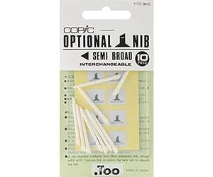 COPIC Classic, Optional Nib, Semi Broad, 10 Pointes de Rechange pour Twin Marker avec Une Pointe Large et Une Pointe Fine