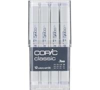 COPIC Classic Set de 12 crayons - Grey CG