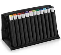 Copic Classic Set Marqueurs graphiques en portefeuille - Couleurs de base - Rechargeable avec Copic Ink - 12pcs