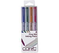 Copic Lot de 4 marqueurs Multiliner à encre à base de pigments de couleur (MLCLR03)