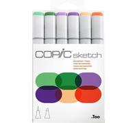 COPIC Marker sketch Set de 6 "Tonalités secondaires