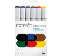 COPIC Marqueur sketch Set de 6 "Bold Primaries