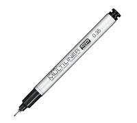 COPIC Multiliner SP 0,35 mm, Black, Feutre fin en aluminium avec pointe fine et encre à pigments résistante à l'eau