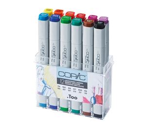 COPIC Profi Marker Set de 12 couleurs fluorescentes