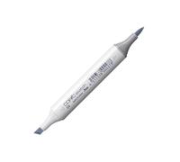 COPIC Sketch C-0, Cool Gray No. 0, Twin Marker avec une pointe moyenne et une pointe pinceau