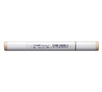 COPIC Sketch E21, Soft Sun, Twin Marker avec une pointe de largeur moyenne et une pointe « brush ».