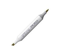 COPIC Sketch E42, Sand White, Twin Marker avec une pointe de largeur moyenne et une pointe « brush ».