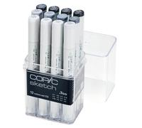 COPIC Marker sketch Set de 12 "Teintes de gris CG"