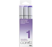 Copic Sketch Set « Color Fusion 1 », 3 Twin Marker Avec Une Pointe De Largeur Moyenne Et Une Pointe Brush