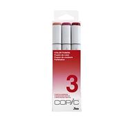 COPIC Marqueur Sketch Color Fusion 3 – Kit de 3, double pointe (moyenne + « Brush »)