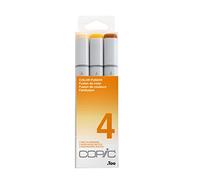 COPIC Marqueur Sketch Color Fusion 4 – Kit de 3 Twin Marker, pointe moyenne et 'Brush'