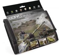 Copic Sketch Set Marqueurs graphiques en portefeuille - Camouflage - Rechargeable avec Copic Ink - 9pcs
