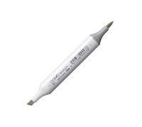 COPIC Sketch W-1, Warm Gray No. 1, Twin Marker avec Une Pointe Moyenne et Une Pointe Pinceau