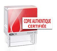 Copie conforme certifiée Colop P20 auto-encreur bureau stationnaire tampon en caoutchouc personnalisé Mini tampon personnalisé rouge 14 X 38 Mm