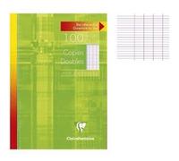 Copies doubles - Non perforées - Grands carreaux - 100 feuilles - Clairefontaine