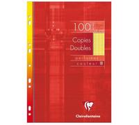 Copies doubles de couleur sous étui A4 100 pages perforées grands carreaux