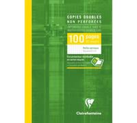 Copies doubles sous étui A4 100 pages non perforées petits carreaux