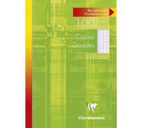 Copies doubles sous étui A4 100 pagesnon perforées grands carreaux
