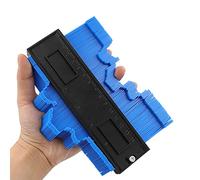 Copieur de Contour, Duplicateur de Profil, Jauge Duplication Profil, Jauge de Contour Règle, Jauge de Contour Verrouillable, pour Bricolage, Menuiserie, Pose Parquet/Tapis/Carrelage, Bleu, 140mm