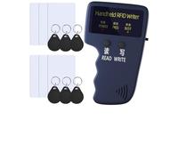 Copieur d'identification portable 125 kHz RFID lecteur graveur duplicateur RFID portable utilisé pour T5577 ou EM4305 6 cartes T5577+ 6 cartes T5577 (bleu-ZGAGFZ)