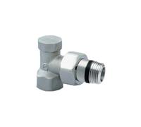 Coude de réglage équerre nickelé pour robinet de radiateur 3/4'' - ORKLI - 1035