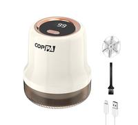 COPPA Rasoir Anti Bouloche, Peluche Vetement Electrique Rechargeable Type-C 3 Vitesses 6 Lame Portable Dissolvant de Peluche Électrique Con Affichage Batterie pour Vêtements Meubles Peluches