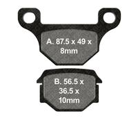 Coppia Pastiglie EBC SFA SFA093 732.00.81 Pour APRILIA 125 RS4 2011-2016